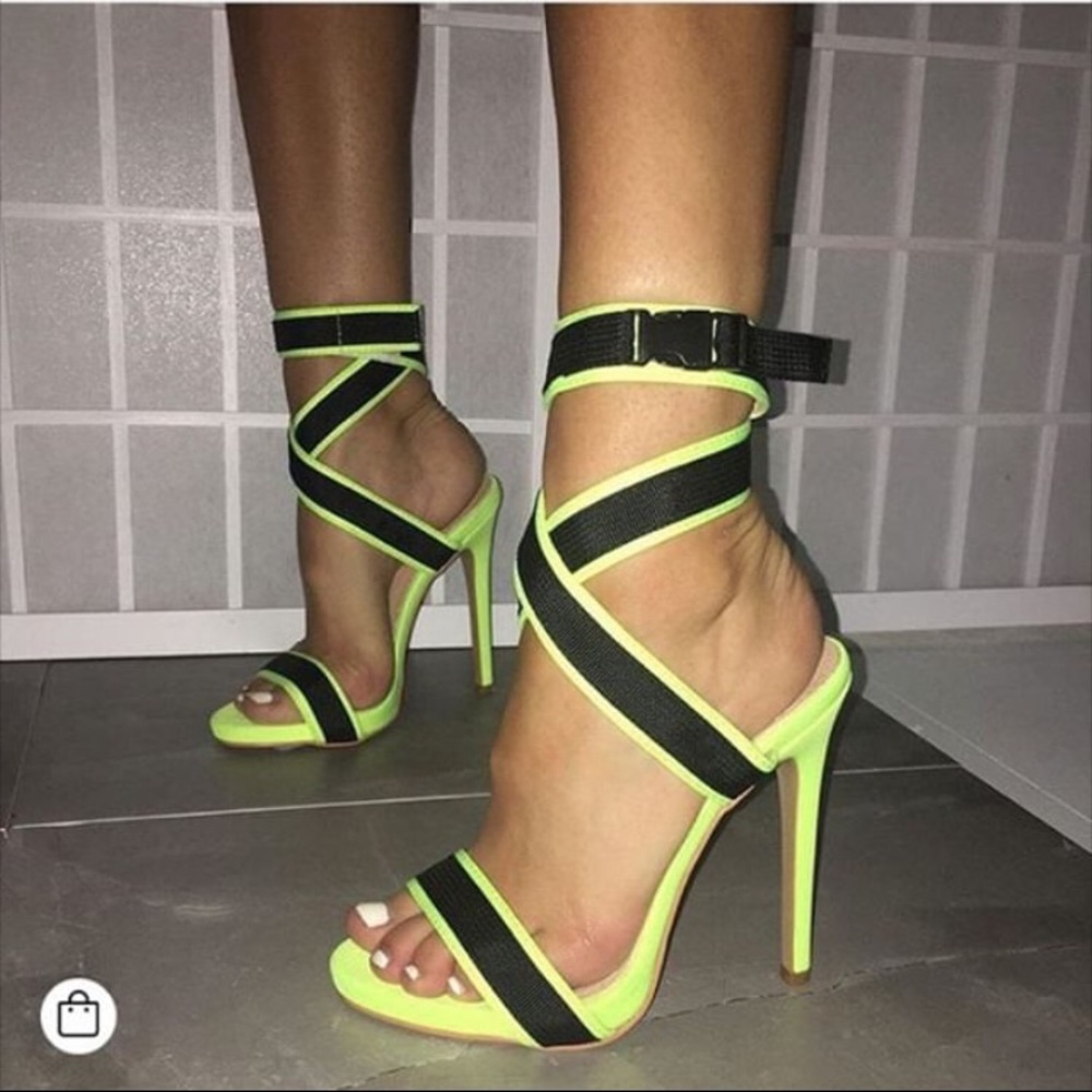 Red straps heels from public desire